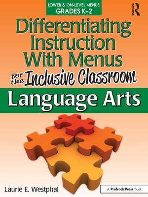 cover image of Differentiating Instruction With Menus for the Inclusive Classroom